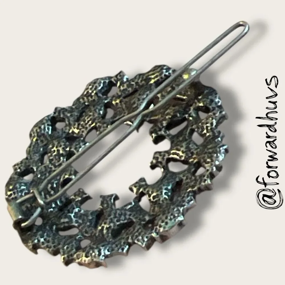 Bundle Sale 3 for $15 | Vintage Silver Tone Wreath Barrette